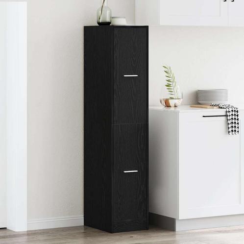 vidaXL Apothekerskast 30x41x144,5 cm bewerkt hout zwart, Huis en Inrichting, Kasten | Overige, Nieuw, Verzenden