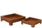 Set van 2 vuurpotten Metaal Roest, Tuin en Terras, Verzenden, Nieuw