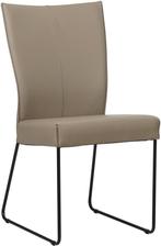 Taupe leren industriële eetkamerstoel - Toledo Leer Khaki (t, Huis en Inrichting, Stoelen, Overige kleuren, Nieuw, Leer, Ophalen of Verzenden