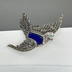 Zonder minimumprijs - Broche 925 zilver Lapis lazuli - Lapis