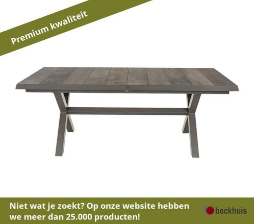 Siena Garden Sincro Tafel 200/260x100cm taupe, Tuin en Terras, Tuintafels, Nieuw, Aluminium, Ophalen of Verzenden