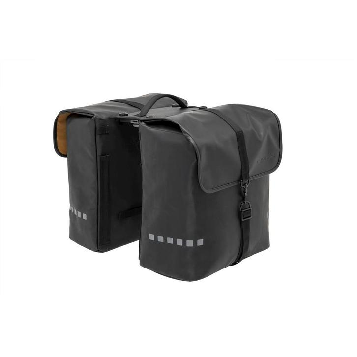 New Looxs Dubbele Fietstas Odense black MIK 39L, Fietsen en Brommers, Fietsaccessoires | Fietstassen, Nieuw, Verzenden