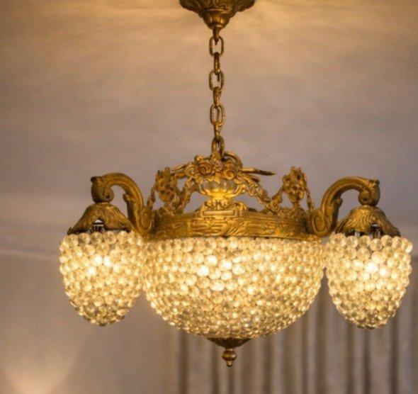 Murano - Kroonluchter - Kristal, Brons -, Antiek en Kunst, Curiosa en Brocante