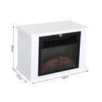 Elektrische Haard 1200W Vrijstaande Haard Met Vlam Effect In, Huis en Inrichting, Verzenden, Nieuw