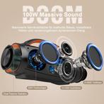 Bluetooth speaker - Muziek box - Partybox - 100W - Zwart - D, Verzenden, Zo goed als nieuw