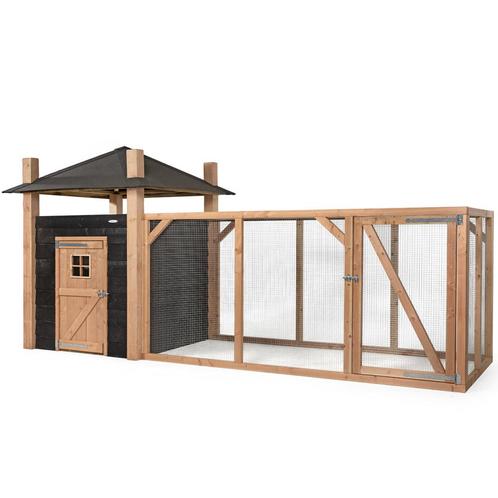 Houten Kippenhok Hooiberg Niek XL - VOLDUX - Links, Dieren en Toebehoren, Pluimvee | Toebehoren, Verzenden