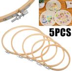 Bamboe ring set 5 maten borduurring flowerhoop 15-26 cm/set, Ophalen of Verzenden, Nieuw