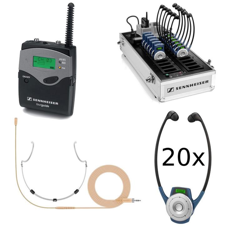 Sennheiser Tourguide headset bundel, Muziek en Instrumenten, Microfoons, Verzenden