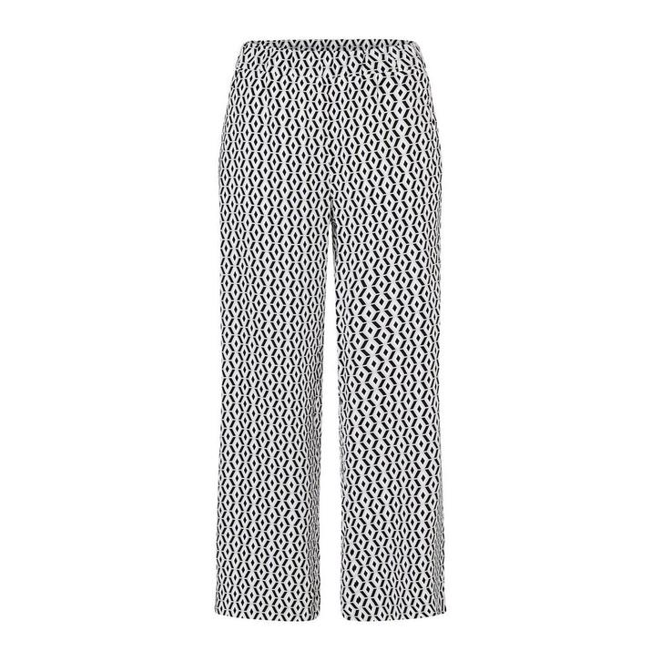 MAC • Chiara cropped pantalon ruit • 36, Kleding | Dames, Broeken en Pantalons, Zwart, Nieuw, Maat 36 (S), Verzenden