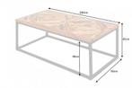 Massieve salontafel INFINITY HOME 100cm mangohout, Ophalen of Verzenden, Nieuw