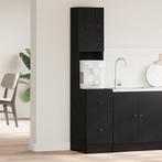 vidaXL Keukenkast met lade met plank met opslag met de deur, Huis en Inrichting, Keuken | Keukenelementen, Verzenden, Nieuw, Zwart