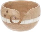 Scheepjes Yarn Bowl - Mangohout / Parelmoer - 15x9cm, Hobby en Vrije tijd, Ophalen of Verzenden, Nieuw