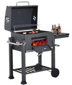 Houtskool Grillwagen | Barbecuewagen, 2 Grills, Verstelbare, Verzenden, Nieuw