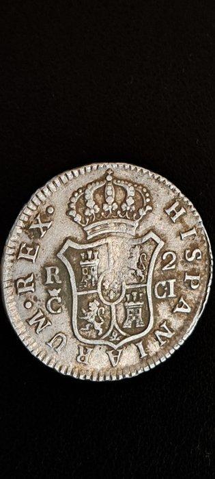 Spanje. Fernando VII. 2 Reales 1811 Cádiz CI (Zonder, Postzegels en Munten, Munten | Europa | Niet-Euromunten