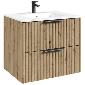 Badplaats Badkamermeubel Set Delta 60 cm - Eiken - Badmeubel beschikbaar voor biedingen