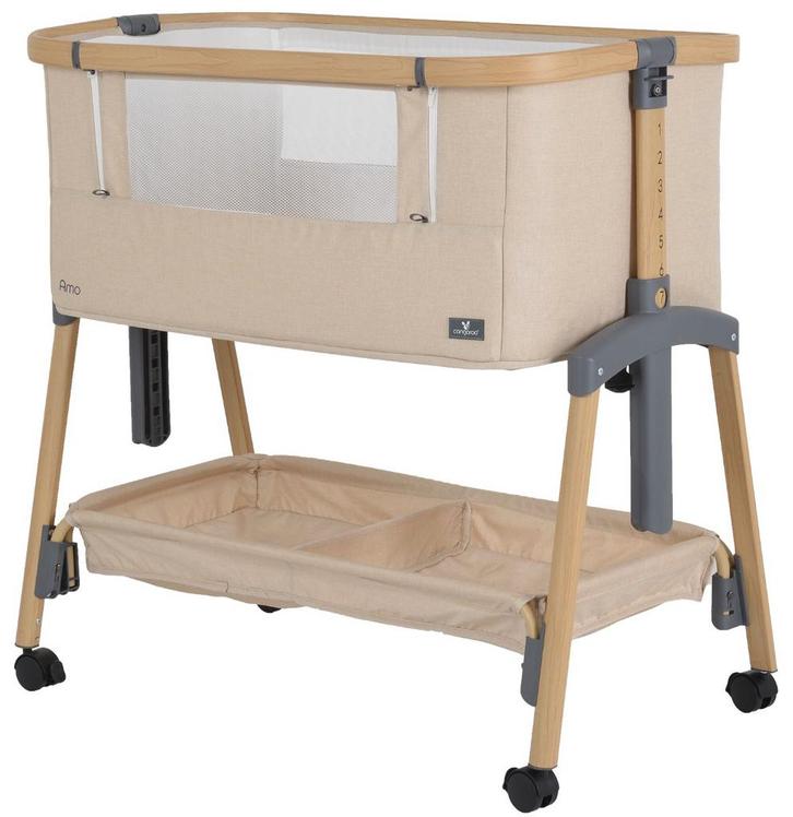 Cangaroo Amo Beige Wieg Aan Bed 13827, Kinderen en Baby's, Babywiegjes en Ledikanten, Nieuw, Verzenden