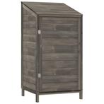 Tuinschuur 55x52x112 cm massief vurenhout antracietkleurig, Verzenden, Nieuw