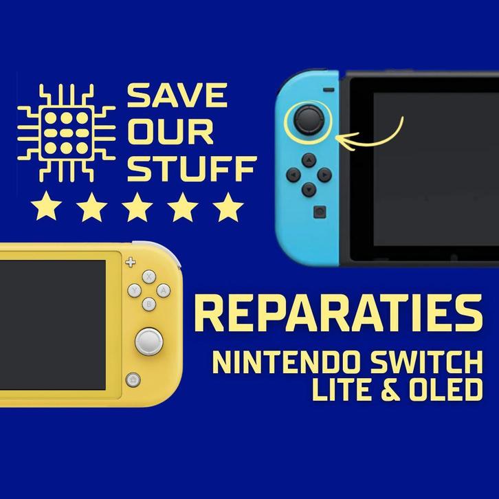 Reparatie Nintendo Switch, Lite, OLED, Joycons, Spelcomputers en Games, Spelcomputers | Nintendo Switch, Nieuw, Ophalen of Verzenden