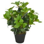vidaXL Kunstplant met pot laurierboom 40 cm groen, Verzenden, Nieuw