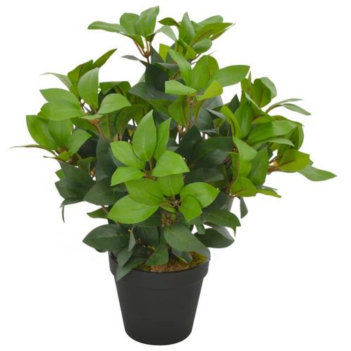 vidaXL Kunstplant met pot laurierboom 40 cm groen, Huis en Inrichting, Woonaccessoires | Kunstplanten en Kunstbloemen, Nieuw, Verzenden