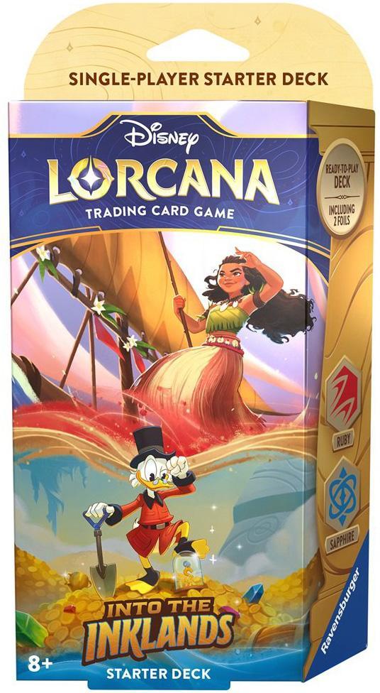 DIsney Lorcana TCG Into the Inklands-Starter Deck Ruby &, Hobby en Vrije tijd, Verzamelkaartspellen | Overige, Nieuw, Ophalen of Verzenden