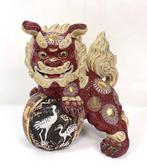 Tempelleeuw  - Kutani ware  - H27cm - Beeld, Beeld,