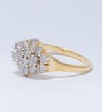 Statement ring - 18 karaat Geel goud - 0.52ct. tw. Diamant, Sieraden, Tassen en Uiterlijk, Antieke sieraden