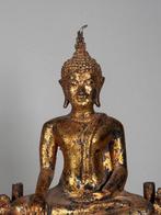Figuur - Crowned Thailand buddha - Verguld brons - Thailand, Antiek en Kunst