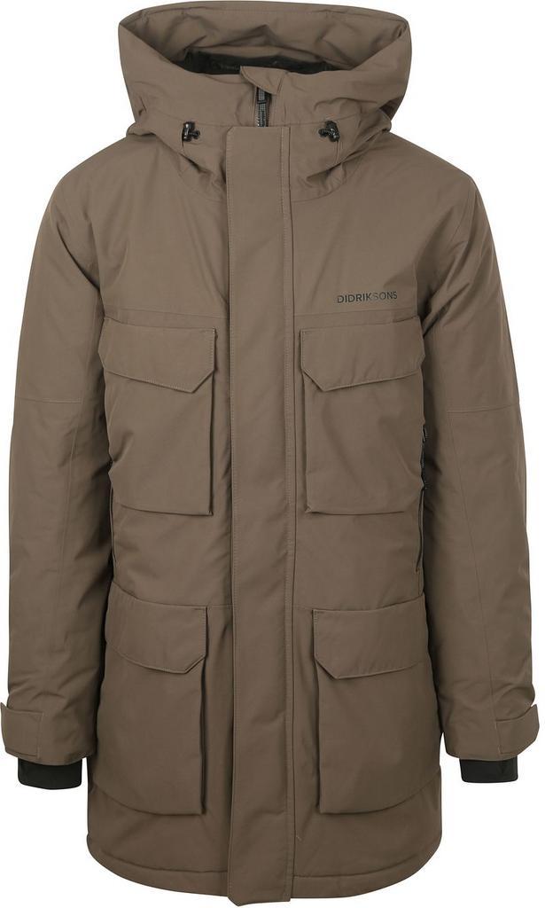 Didriksons Parka Drew Taupe maat L Heren, Kleding | Heren, Jassen | Winter, Overige kleuren, Nieuw, Maat 52/54 (L), Verzenden