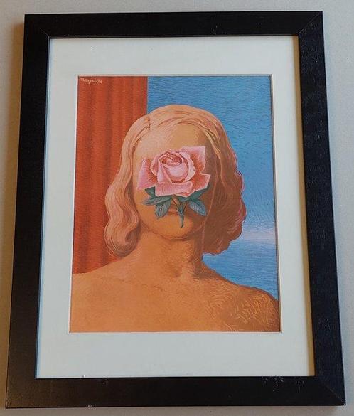 René Magritte (1898-1967) - Womans Face covered by a Rose, Antiek en Kunst, Antiek | Overige Antiek