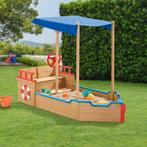 Houten Speelzandbak - Piratenschip - Incl. Bodemplaat, Kinderen en Baby's, Speelgoed | Buiten | Zandbakken, Verzenden, Nieuw