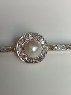 Broche - 18 karaat Geel goud, Platina Diamant (Natuurlijk) -