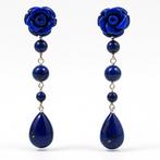 Zonder minimumprijs - Oorbellen Zilver Lapis lazuli - Lapis, Nieuw