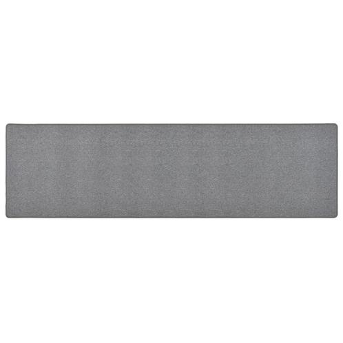 vidaXL Tapijtloper 80x300 cm donkergrijs, Huis en Inrichting, Stoffering | Tapijten en Kleden, Grijs, Nieuw, Verzenden