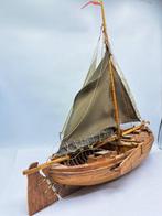Maritieme objecten - Hout, Linnen- Platbodem Zeeschouw, Antiek en Kunst