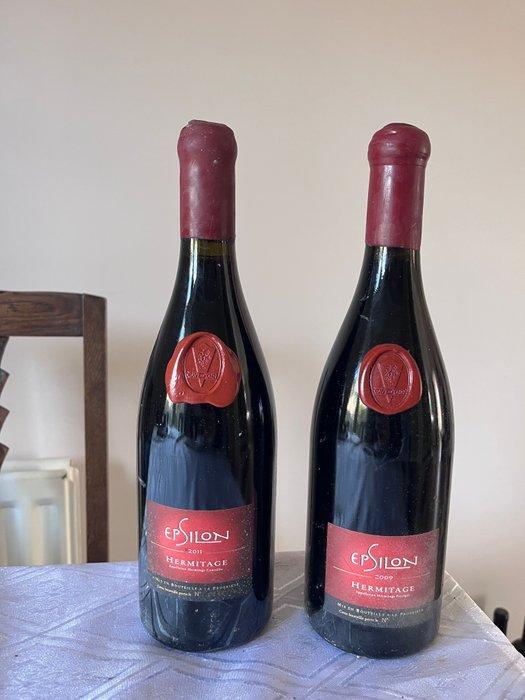 2009 & 2011 Cave de Tain, Epsilon Hermitage - Hermitage - 2, Verzamelen, Wijnen