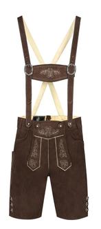 Trachtenhosen Herren faux suede braun, kurz, Verzenden, Nieuw