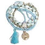 Fako Bijoux - Armband - Summer - Turquoise, Verzenden, Nieuw