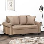 vidaXL Tweezitsbank met sierkussens 120 cm kunstleer, Huis en Inrichting, Verzenden, 150 tot 200 cm, Leer, Nieuw