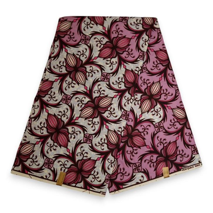 Afrikaanse stof - Roze Decoration - 100% katoen, Hobby en Vrije tijd, Stoffen en Lappen, Nieuw, Ophalen of Verzenden