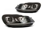U-LED koplampen Chrome geschikt voor VW Golf 6, Auto-onderdelen, Verzenden, Nieuw, Volkswagen