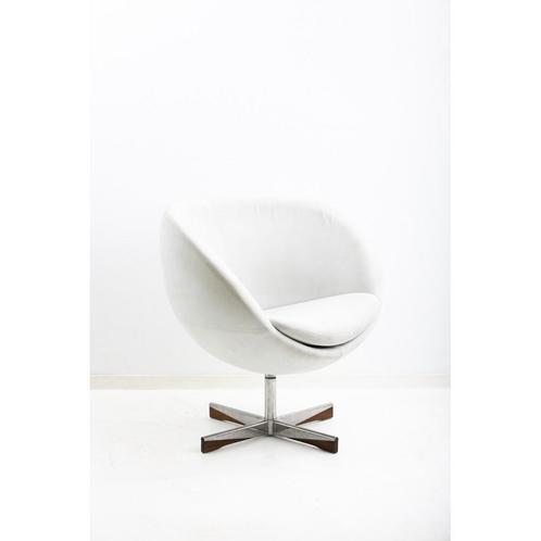 Gebruikte Stokke Varier Planet luxe fauteuils, Huis en Inrichting, Stoelen, Wit, Gebruikt, Hout, Metaal, Stof, Ophalen of Verzenden