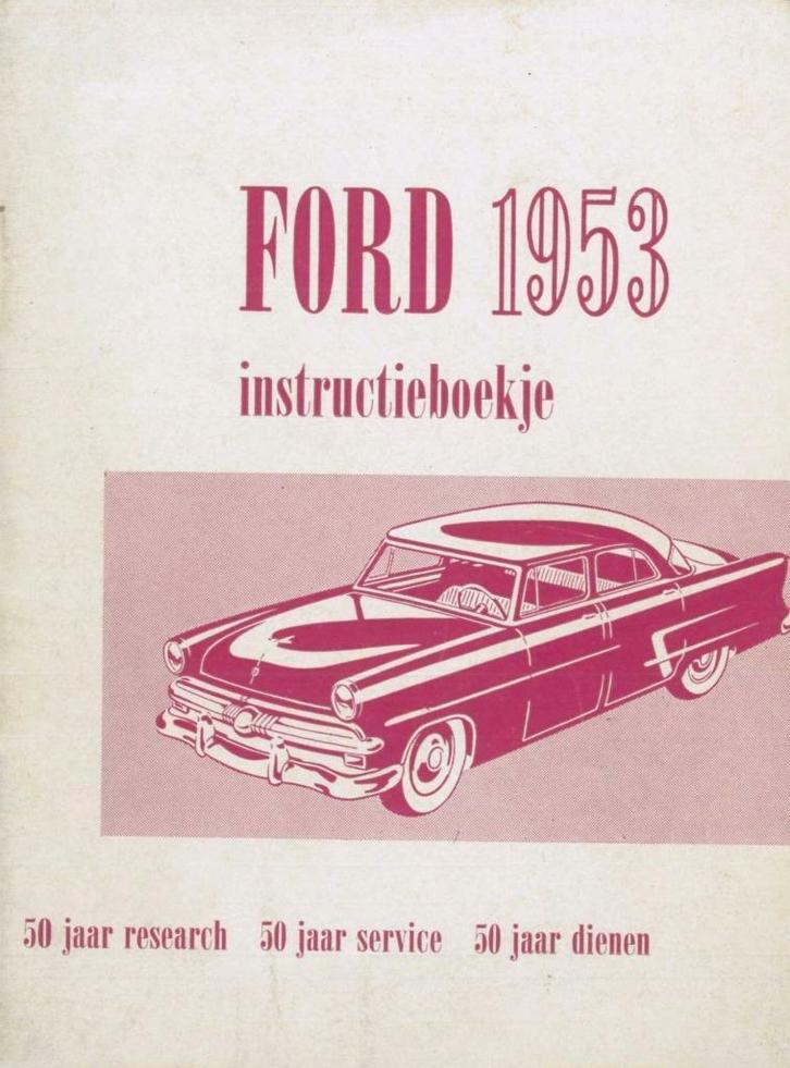 1953 Ford Instructieboekje Nederlands, Auto diversen, Handleidingen en Instructieboekjes, Verzenden