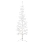 vidaXL Kunstkerstboom half met standaard smal 180 cm wit, Diversen, Kerst, Verzenden, Nieuw