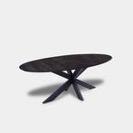 Tafel Ovaal Eikenhout - Matrix - Dark Grey, Huis en Inrichting, Tafels | Eettafels, Nieuw