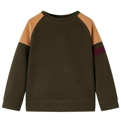 vidaXL Kindertrui 92 donkerkakikleurig en camel, Kinderen en Baby's, Kinderkleding | Overige, Nieuw, Verzenden