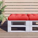 vidaXL Palletkussen stof rood, Huis en Inrichting, Verzenden, Nieuw, Rood