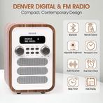 2dekans | Denver DAB Radio - Retro Radio - Bluetooth - DAB+/, Ophalen of Verzenden, Zo goed als nieuw