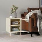 Nachtkast Lindau 56x40x40 cm cremewit [en.casa], Verzenden, Nieuw