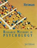 Research Methods in Psychology 9780618170289, Verzenden, Zo goed als nieuw